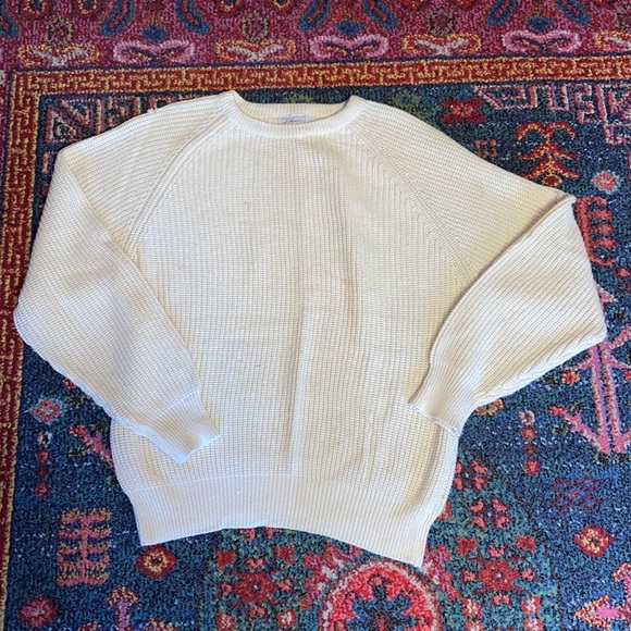 Vintage Cream Sweater LS Ayres & Co. Mens Store XL - Picture 1 of 6
